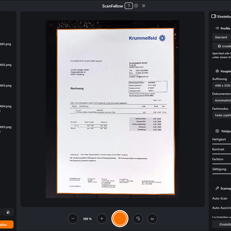 JOURIST ScanFellow DS130 Dokumentenscanner