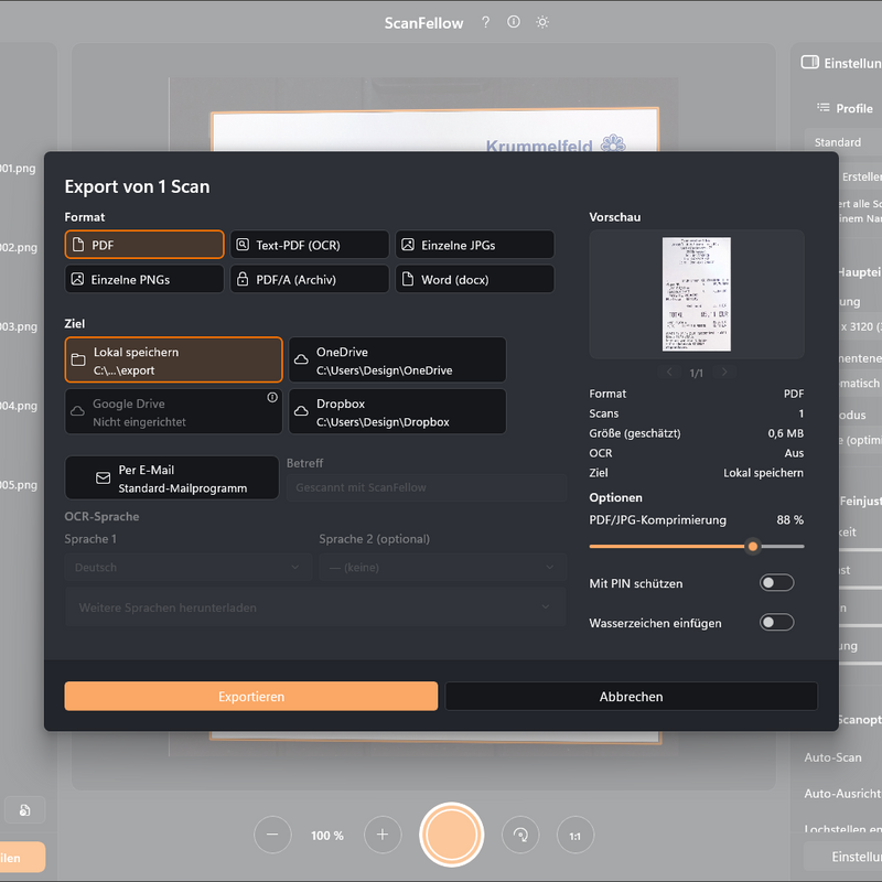 JOURIST ScanFellow DS130 Dokumentenscanner