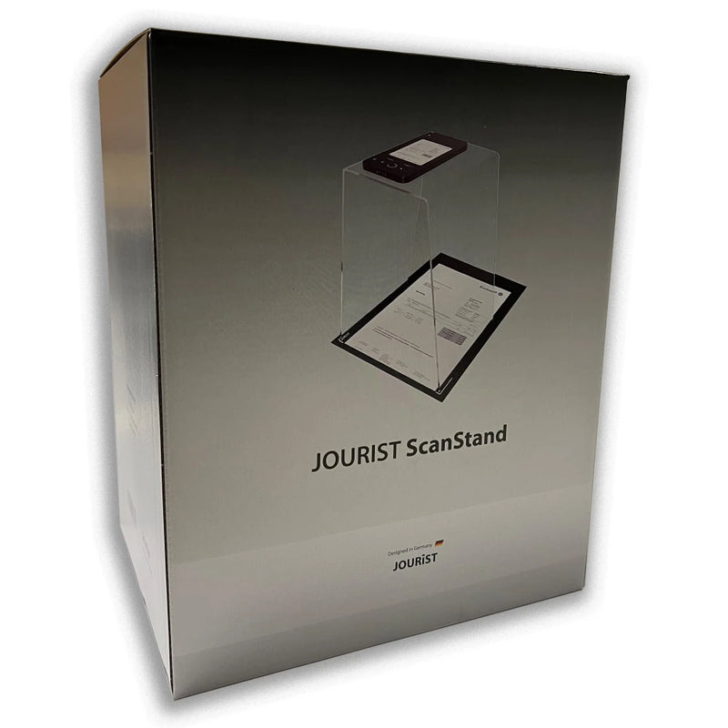 JOURIST ScanStand - scannen der Dokumente, Belege, Notizen und Visitenkarten mit Smartphones und Handys