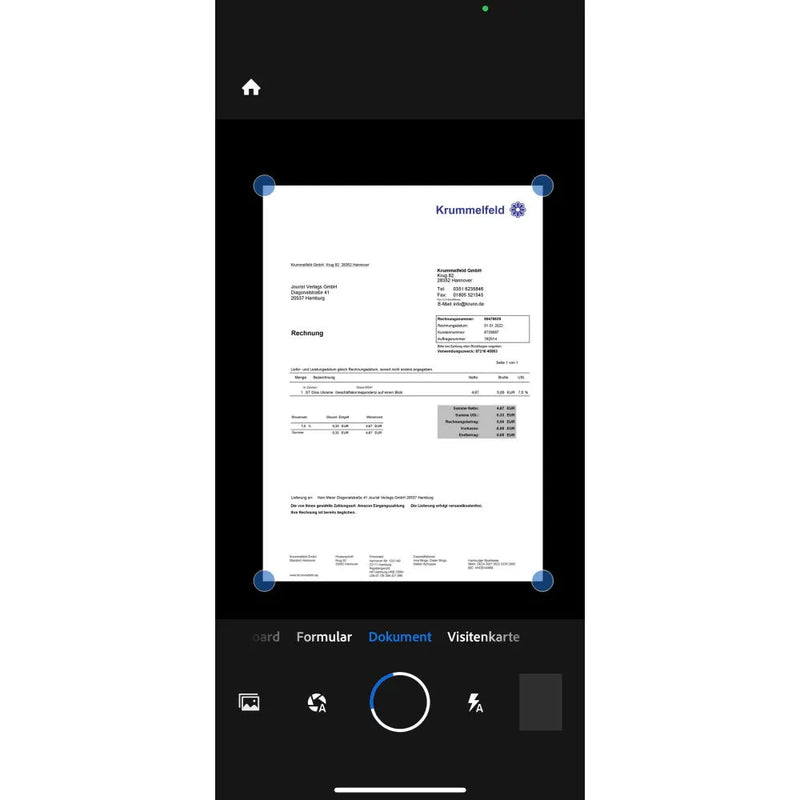 JOURIST ScanStand - scannen der Dokumente, Belege, Notizen und Visitenkarten mit Smartphones und Handys